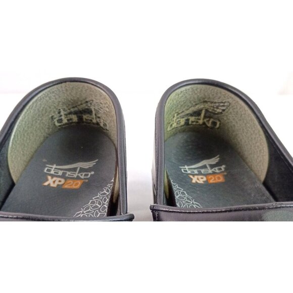Dansko XP 2.0 Black Leather Slip Resistant Clogs Women’s Size 36 Pre-Owned - Picture 12 of 12